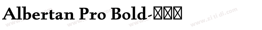 Albertan Pro Bold字体转换